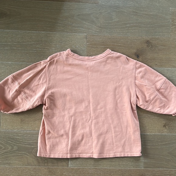 ABLE Norah Puff Sleeve Sweatshirt Pink | M - Picture 5 of 13